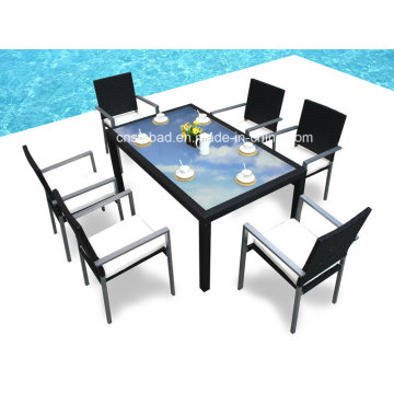 Jantar ao ar livre Ror sala de jantar com seis cadeiras (6213-A)